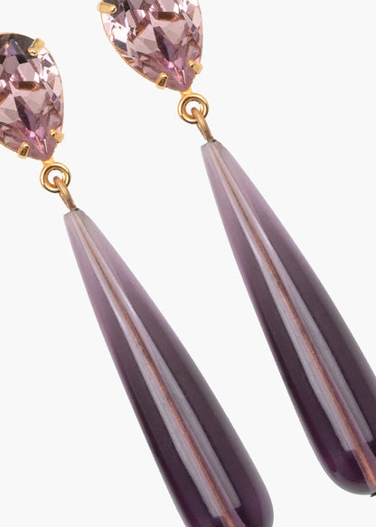 Caroline Earrings in Amethyst