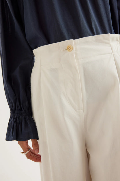 Sargent Emb Pants in Ivory