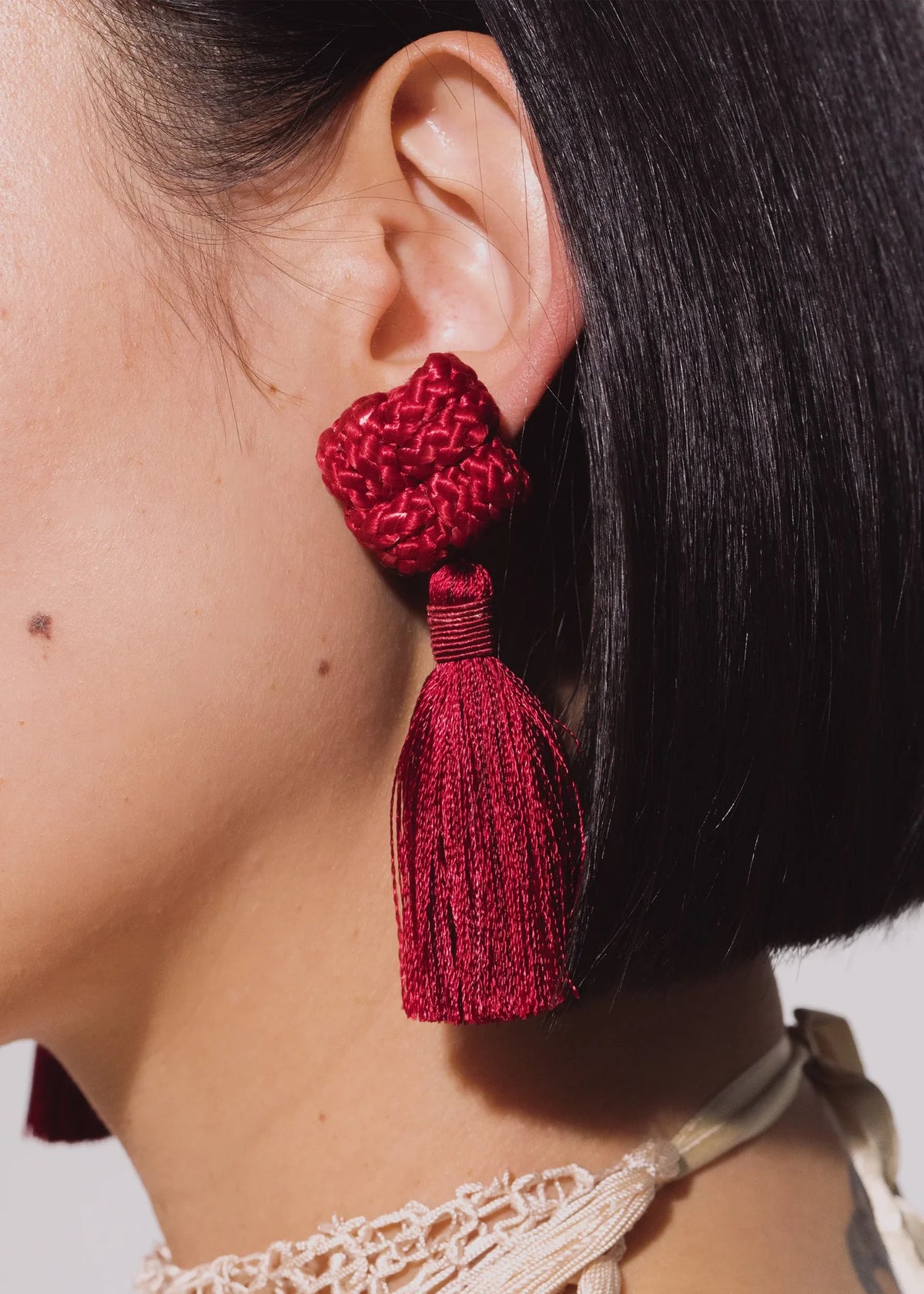 Carmella Earrings in Ruby