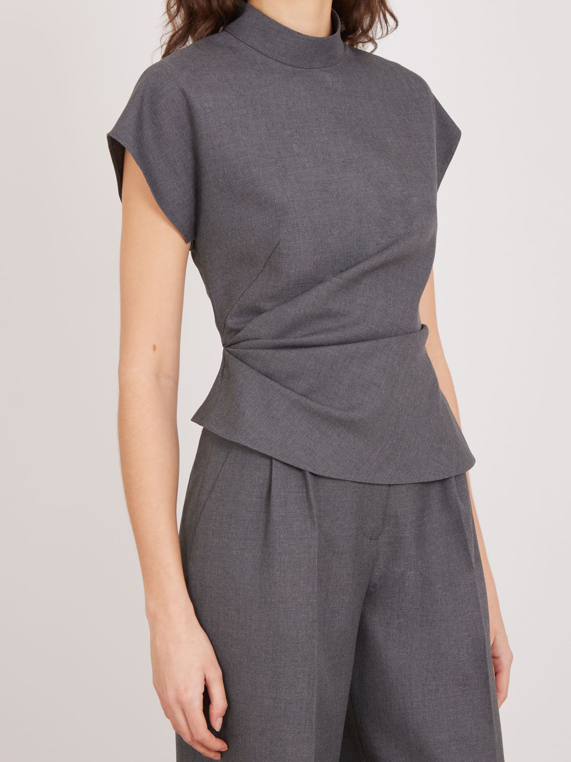 Rhona Top in Slate Grey