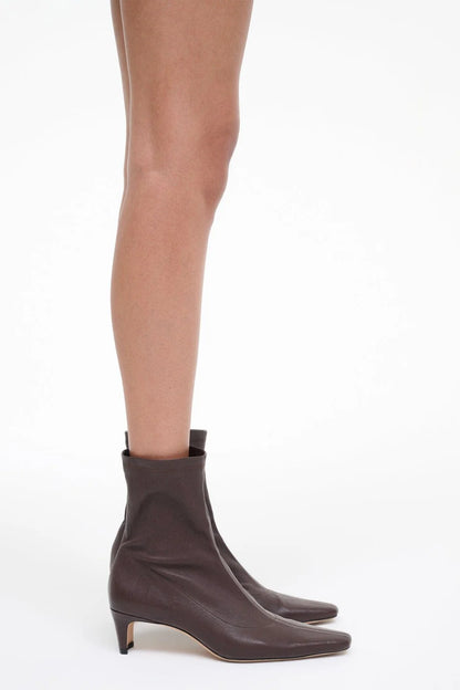 Wally Sock Ankle Boot in Espresso