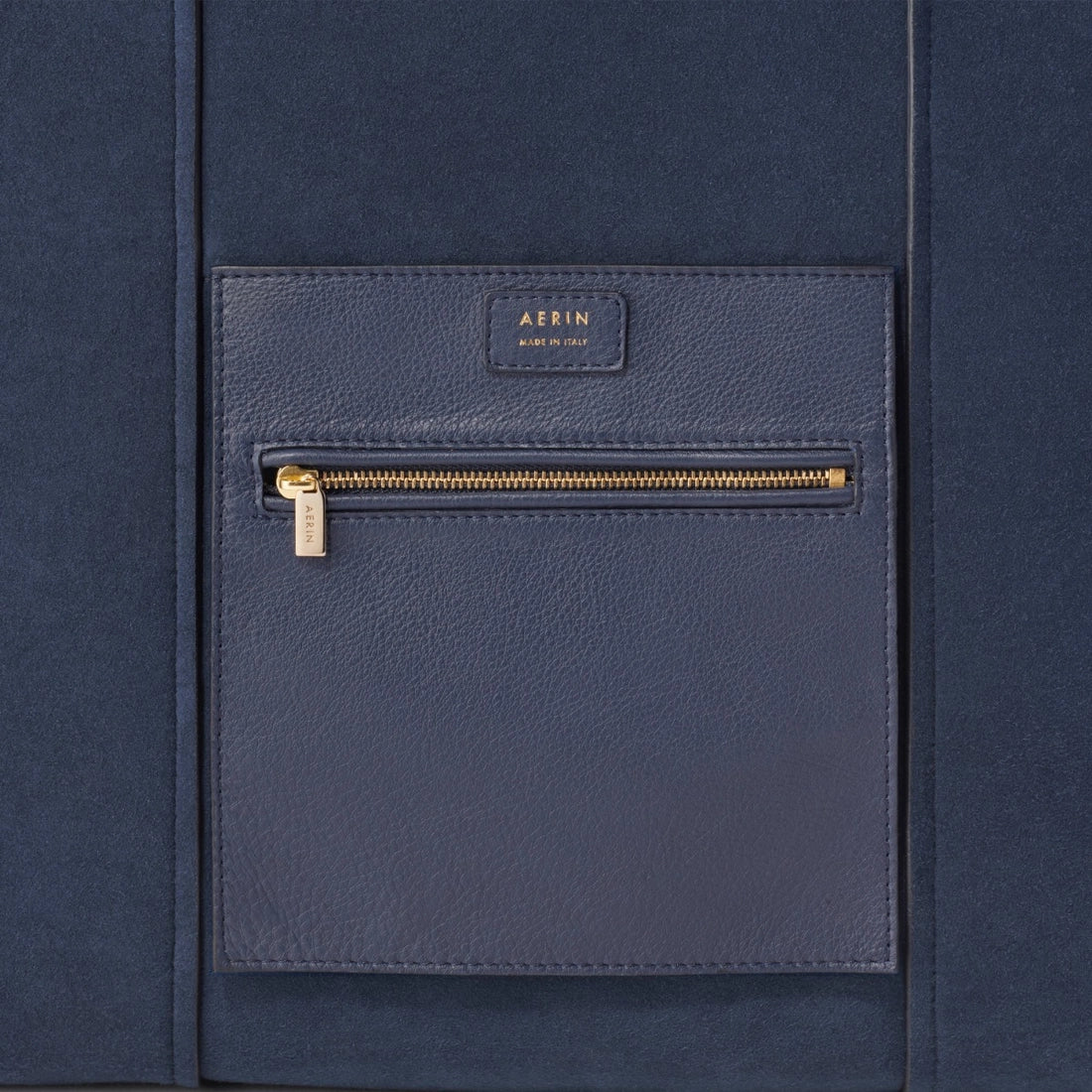 Suede Mini Weekender Bag in Marine