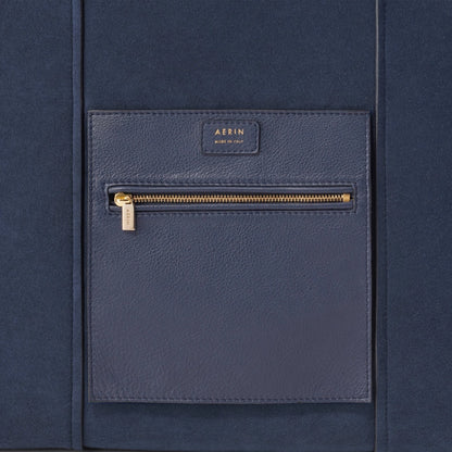 Suede Mini Weekender Bag in Marine