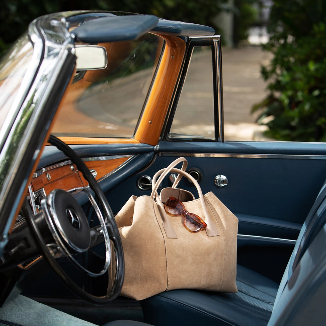 Suede Mini Weekender Bag