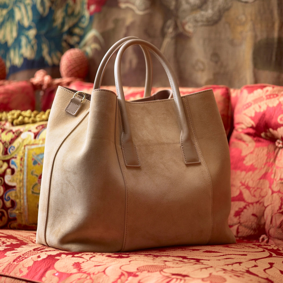 Suede Mini Weekender Bag