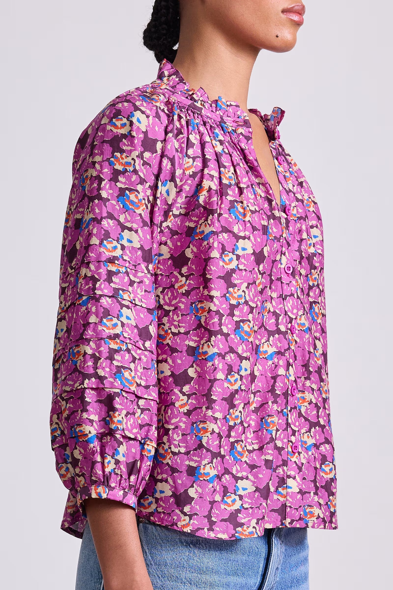Trini Top in Florette Peony