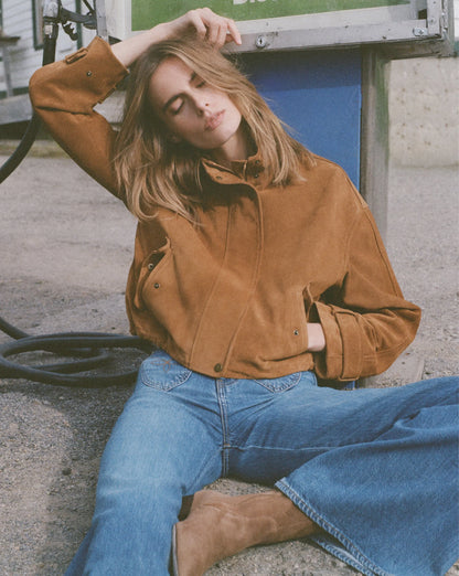 Bateman Suede Jacket in Acorn