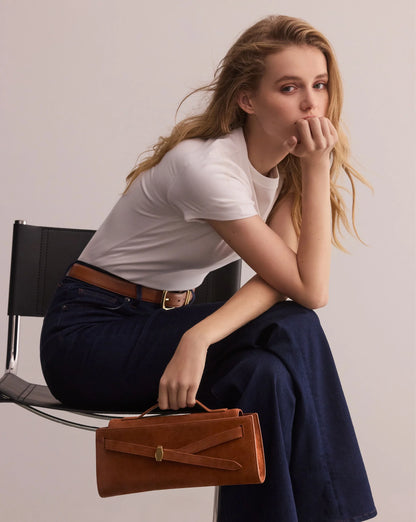 Dash Clutch in Tobacco