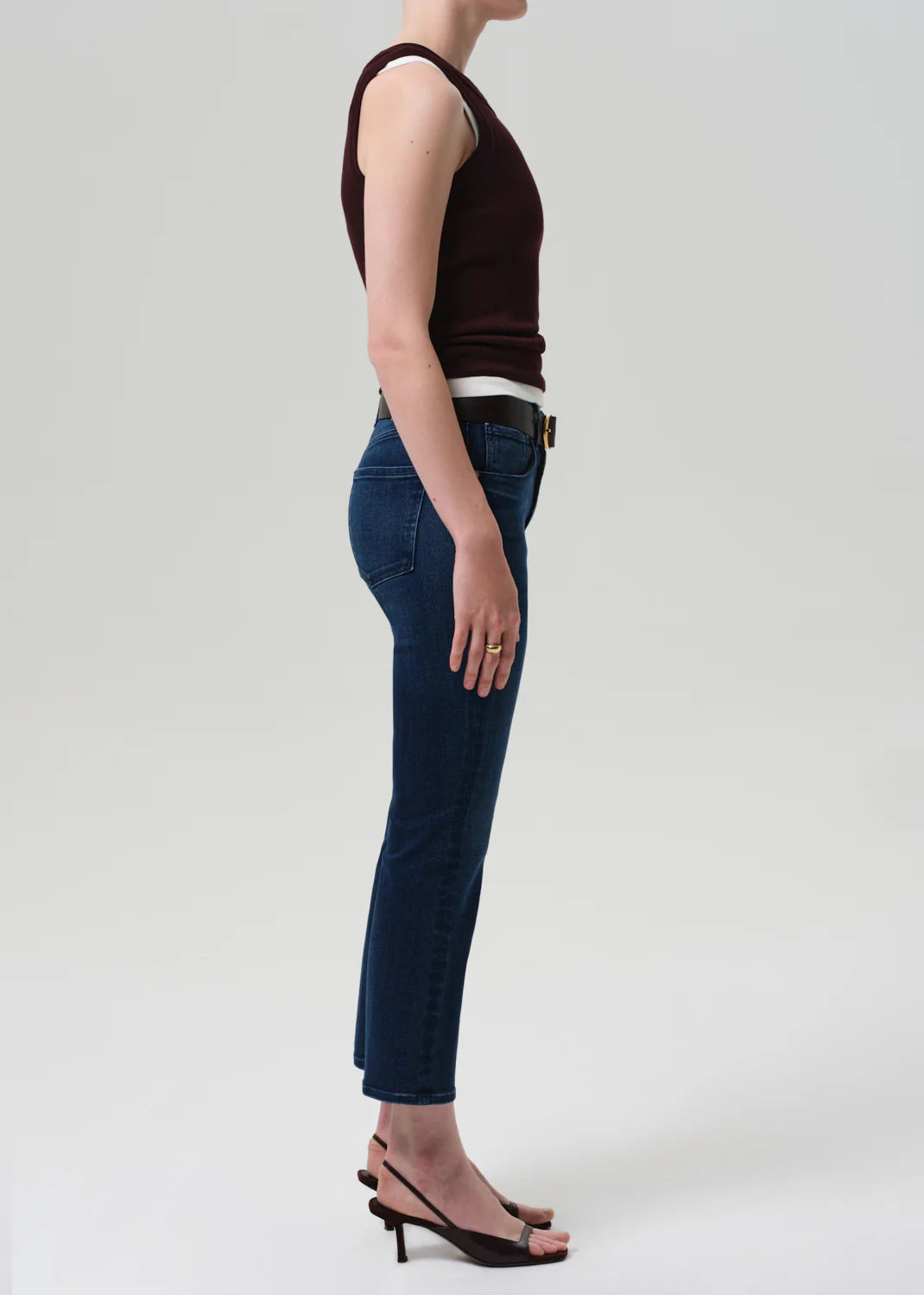 Isola Mid Rise Cropped Boot in Regency