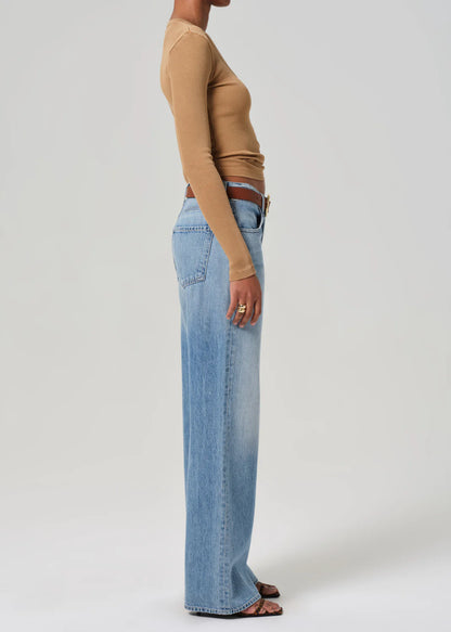 Annina High Rise Wide Leg 30" in Meuse