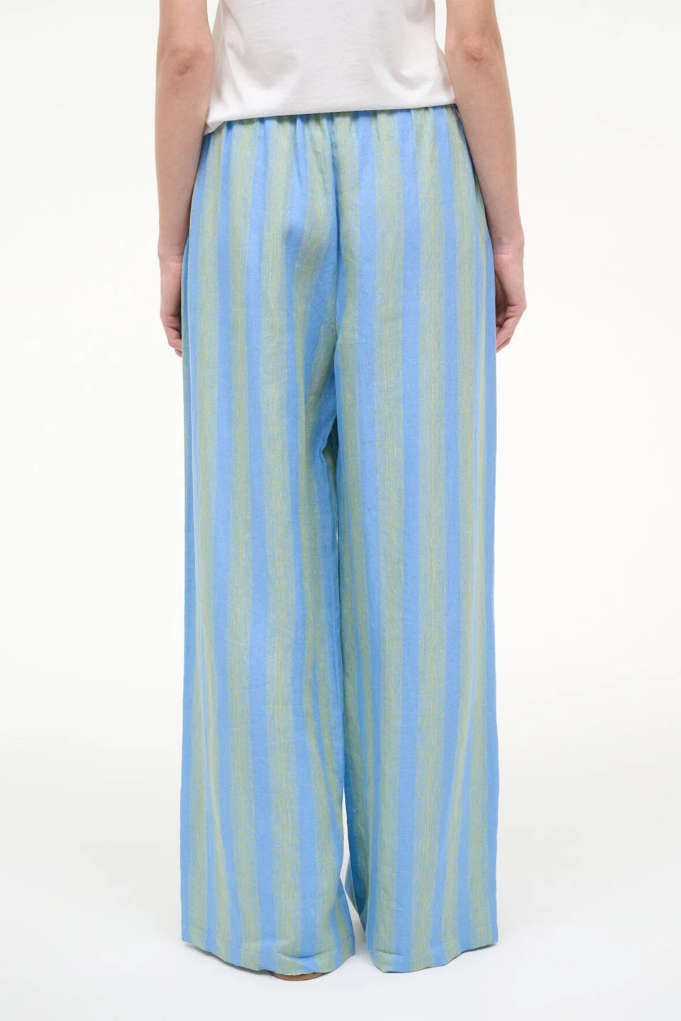 Mateo Linen Pant in Seaport Stripe