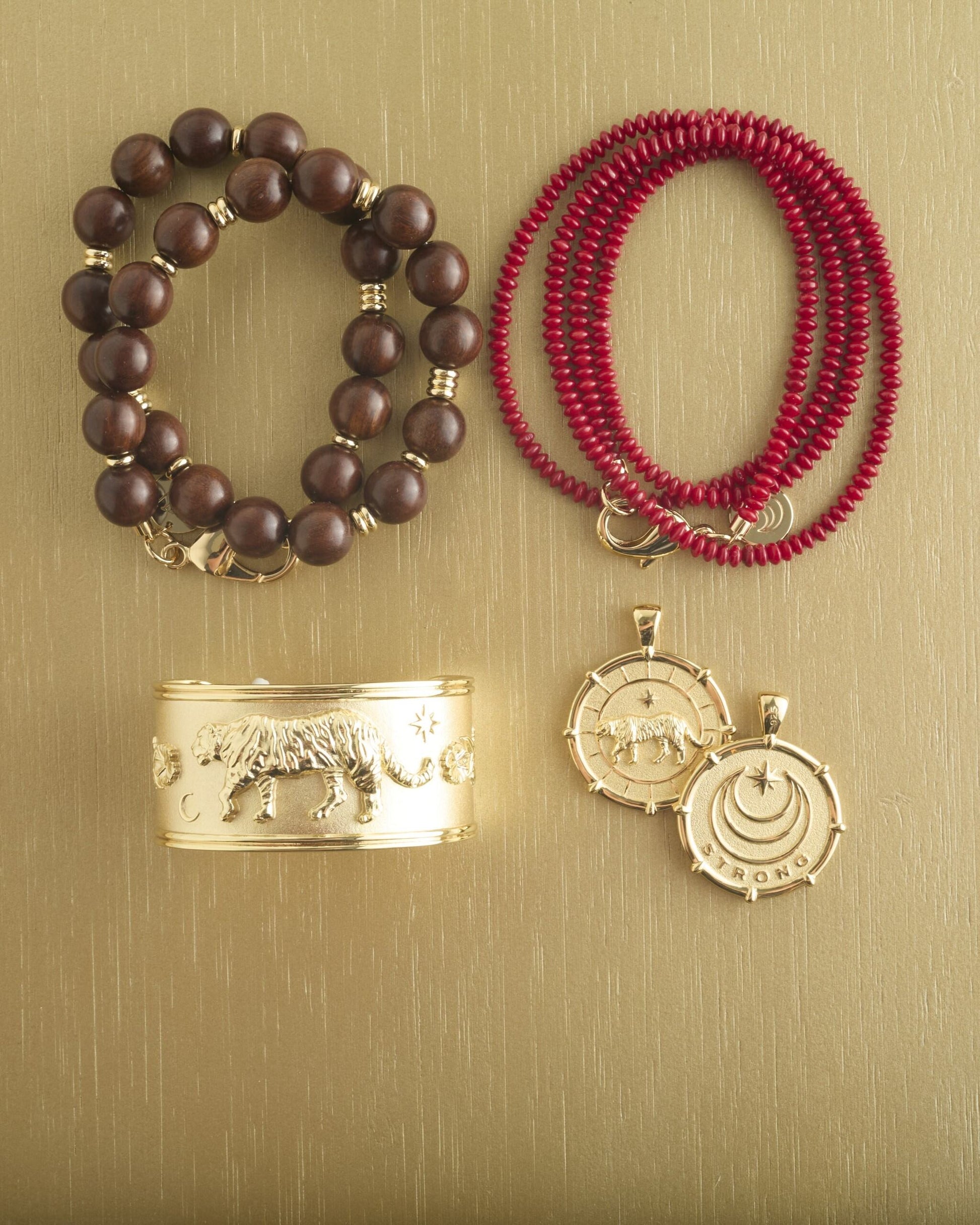 STRONG Tiger JW Coin Necklace