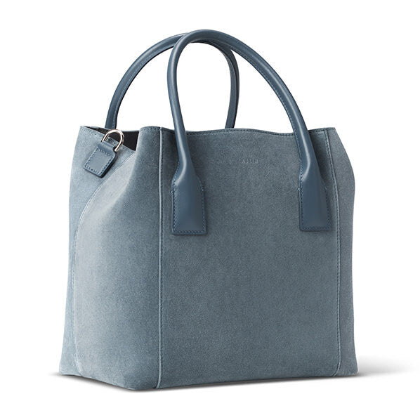 Suede Nano Weekender Bag in Denim