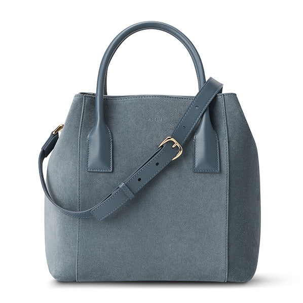 Suede Nano Weekender Bag in Denim