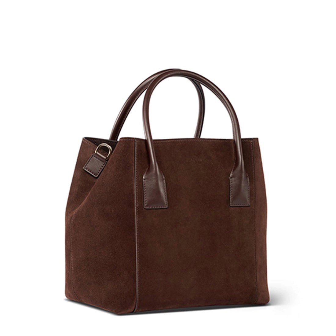 Suede Nano Weekender Bag in Chocolate