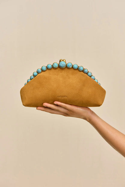 Una Clutch in Toasted Caramel