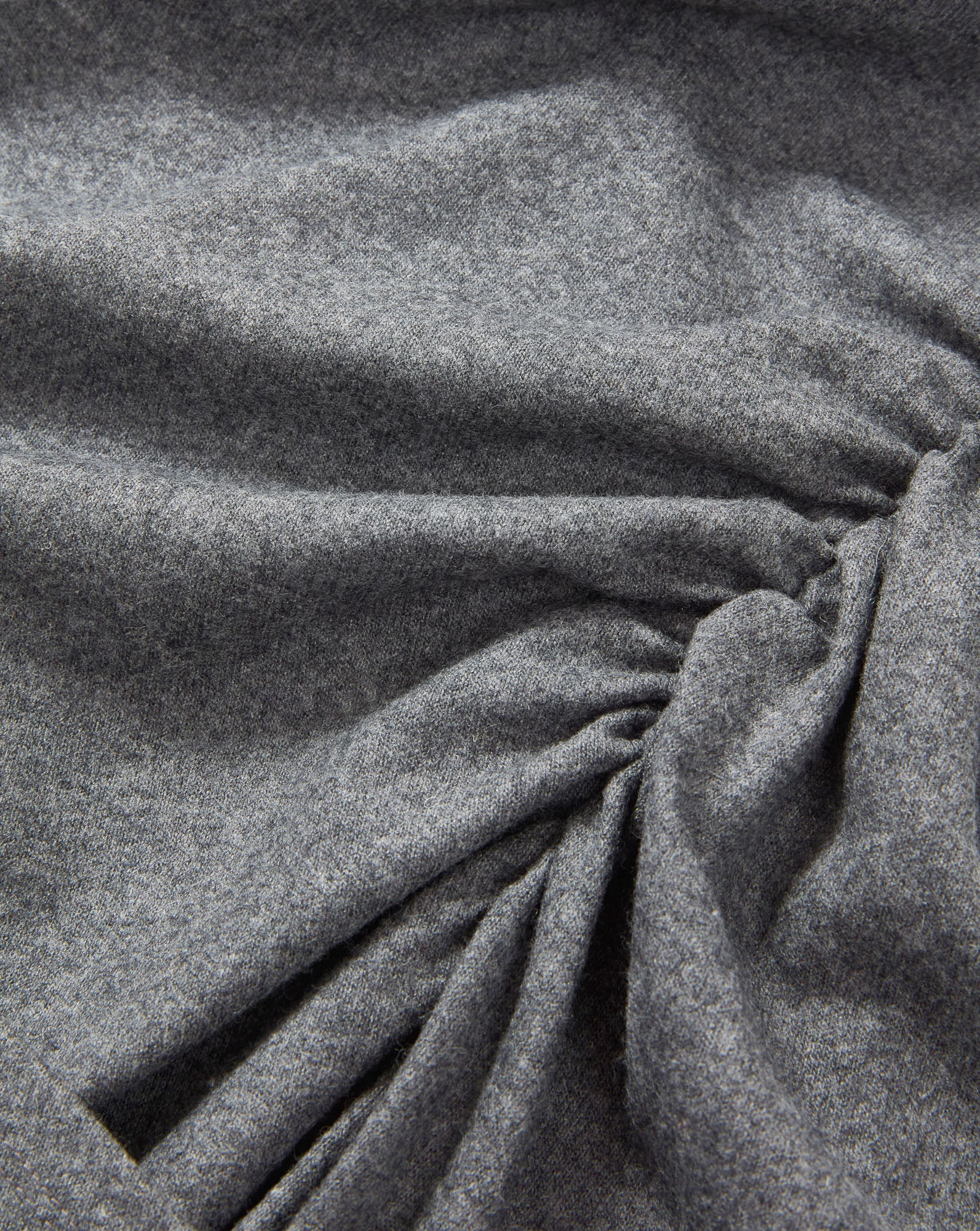 Theodora Wool Midi Dress in Medium Heather Grey