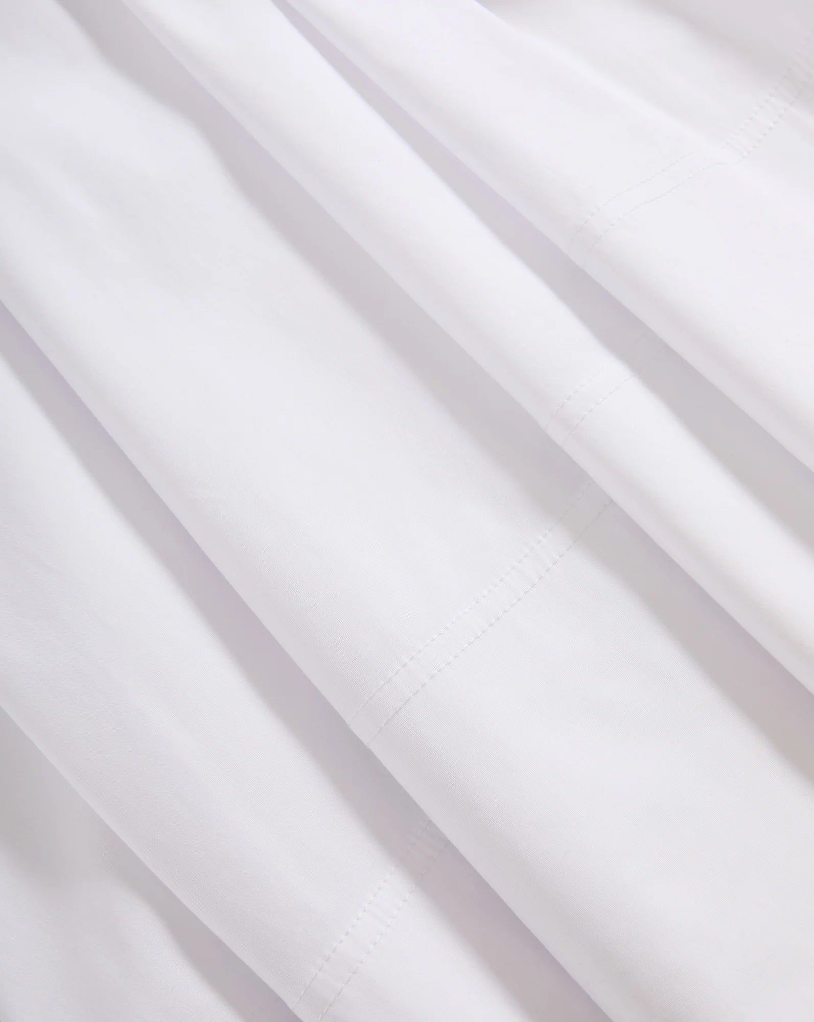 Lisette Cotton Poplin Midi Dress in White