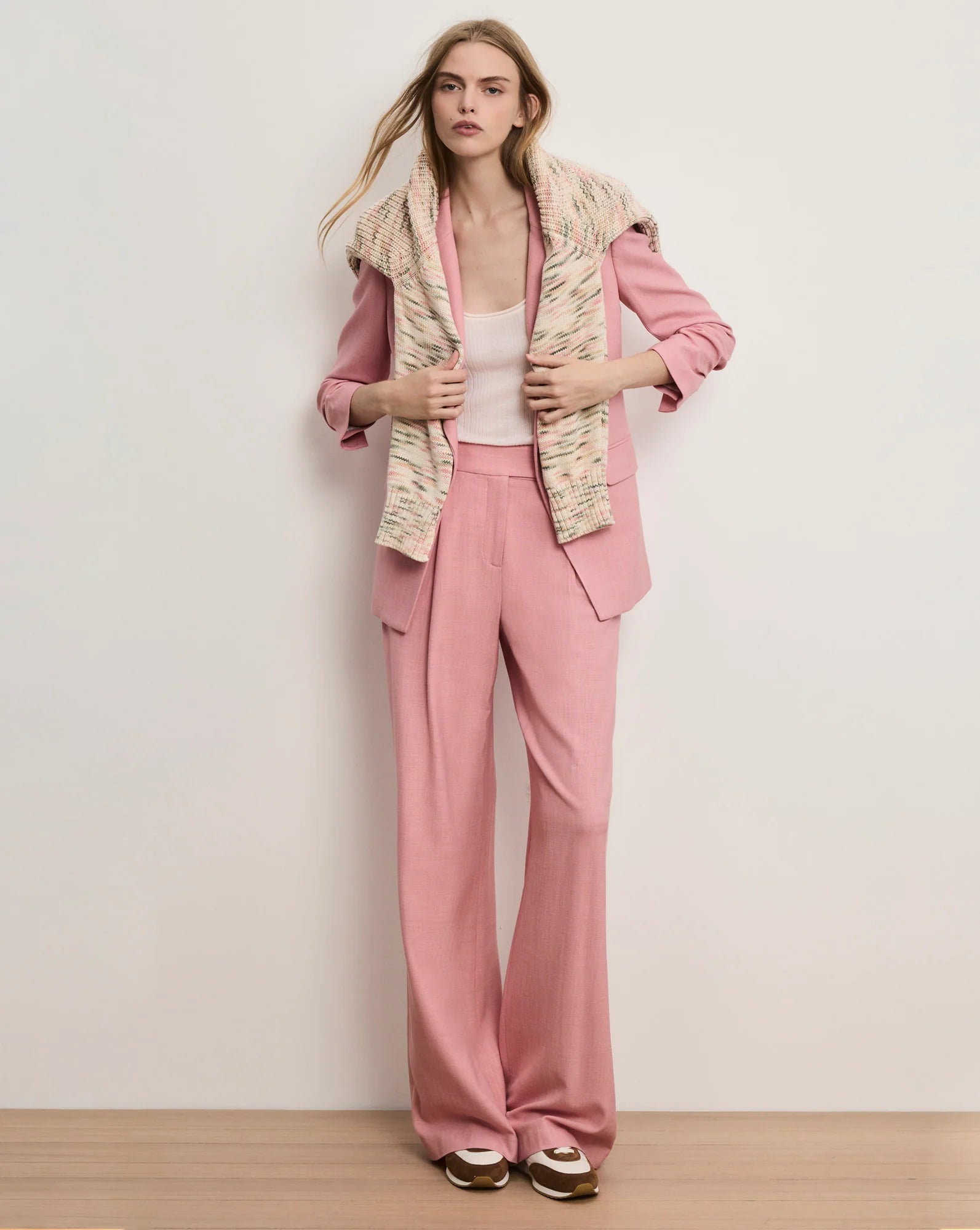 Marbeau Wide-Leg Pant in Petal
