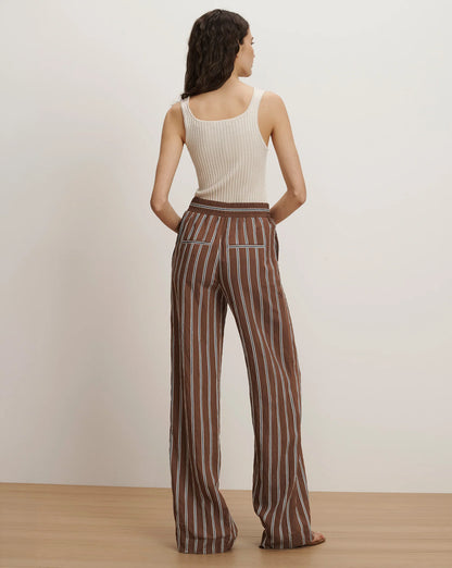 Carraway Wide-Leg Pant in Dark Mocha