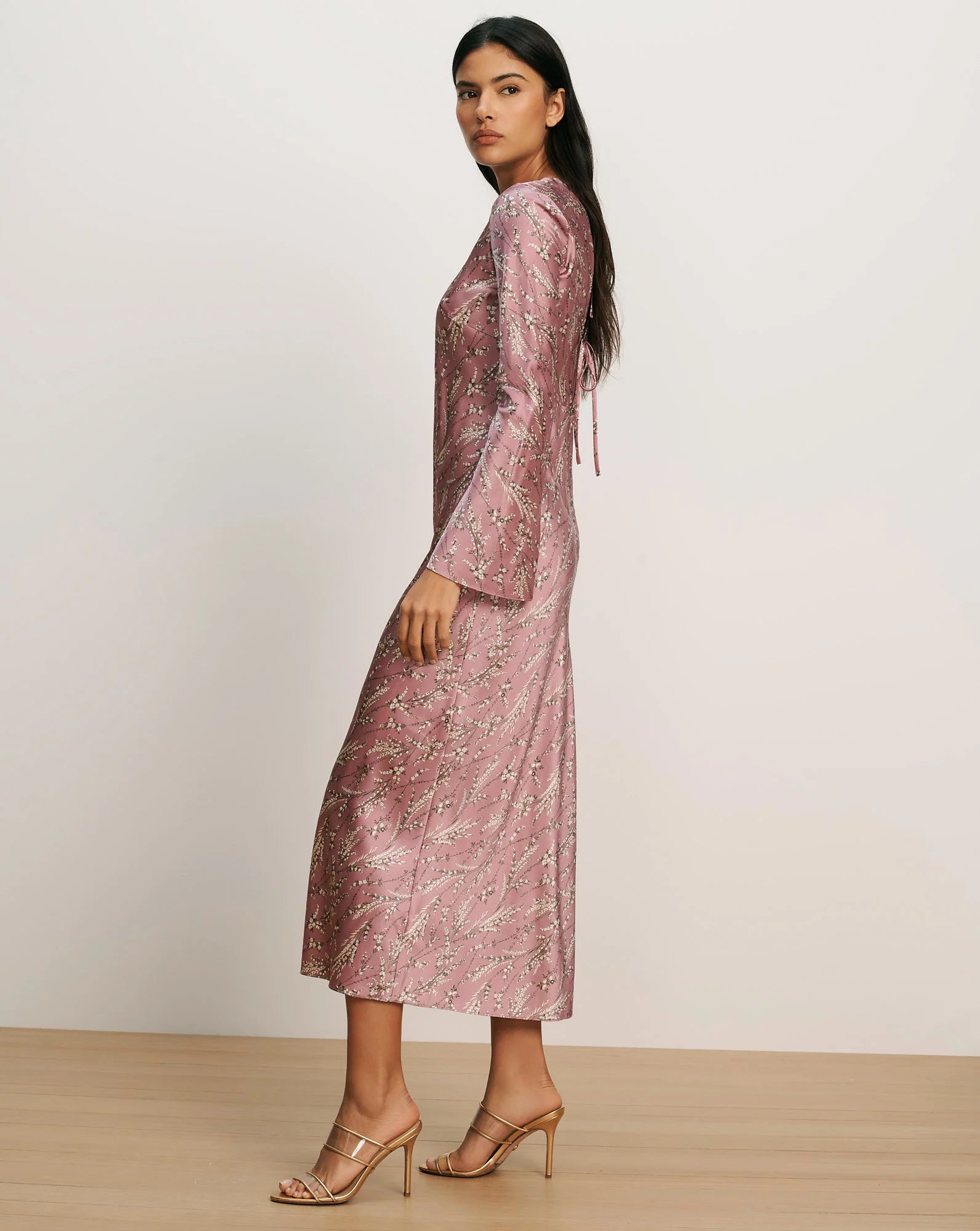 Gemma Silk-Blend Midi Dress