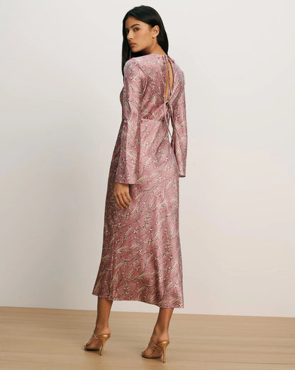 Gemma Silk-Blend Midi Dress