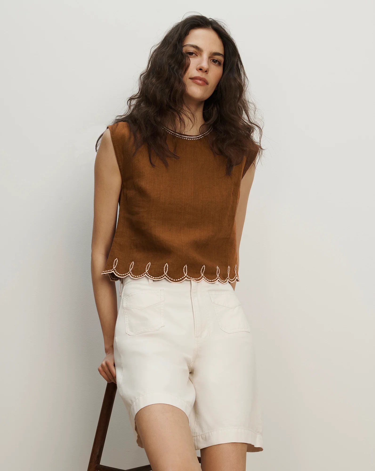 Kessan Linen Top