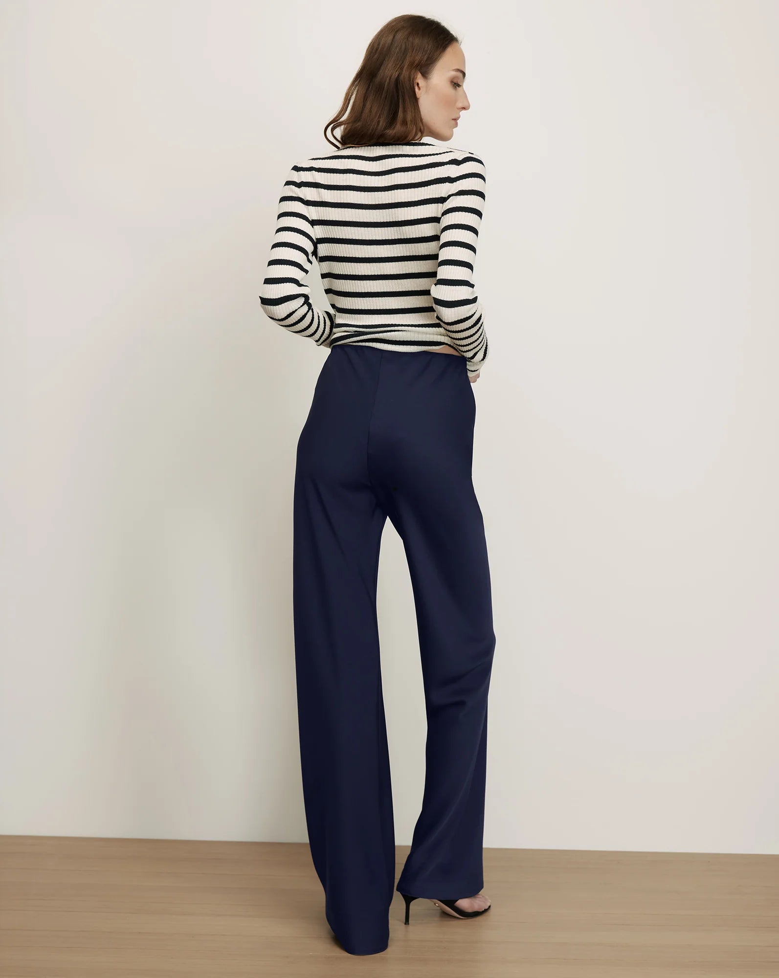 Braddock Wide-Leg Pant in Navy