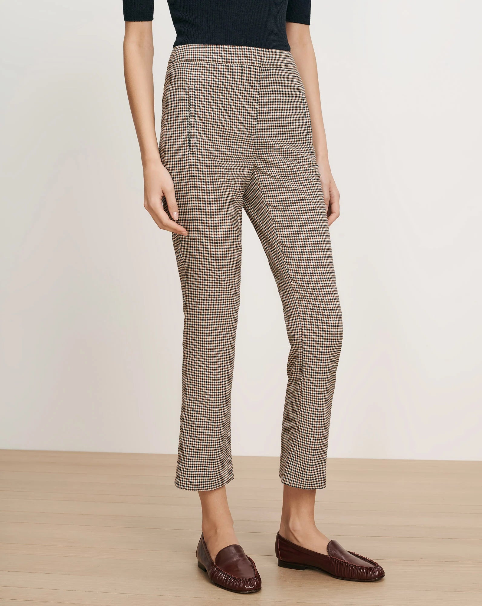 Arte Kick-Flare Pant in Rust/Navy