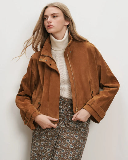 TS Bateman Suede Jacket in Acorn