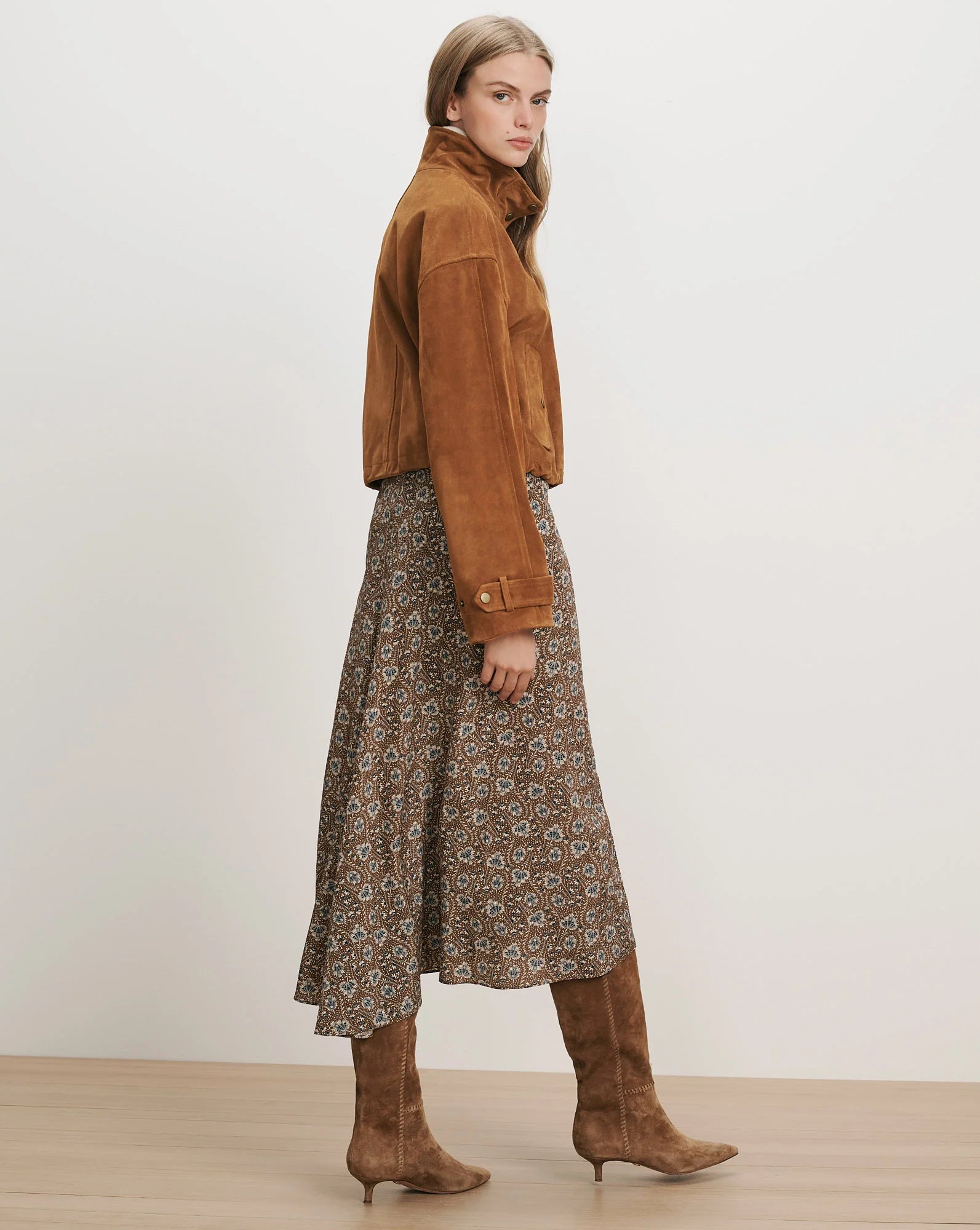 Bateman Suede Jacket in Acorn