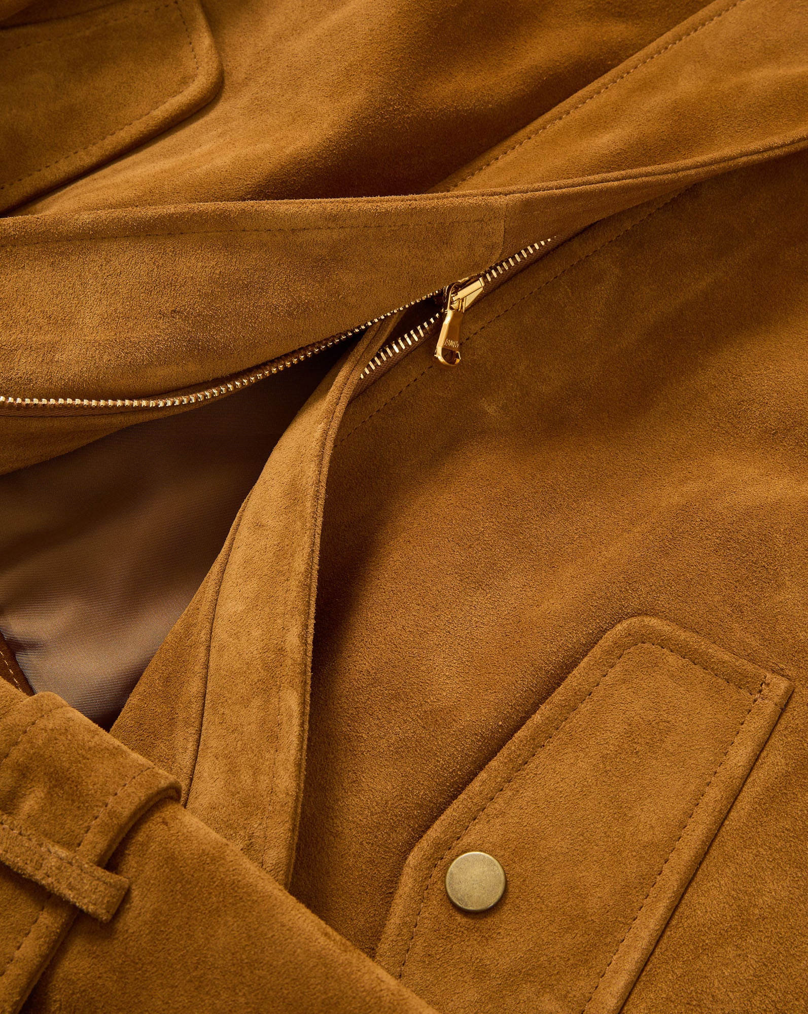 Bateman Suede Jacket in Acorn