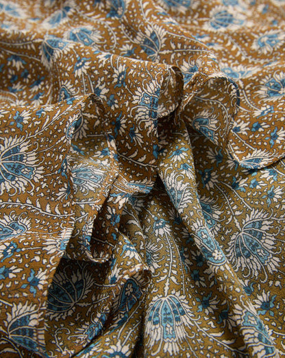 Limani Floral Midi Skirt in Acorn Multi