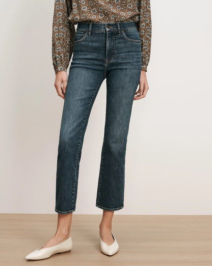 Milla Straight-Leg Jean in Roadside Blue