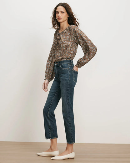 Milla Straight-Leg Jean in Roadside Blue