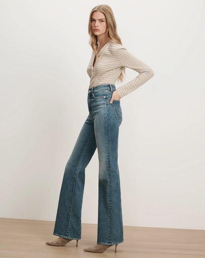Crosbie Slim Wide-Leg Jean in Memory Lane