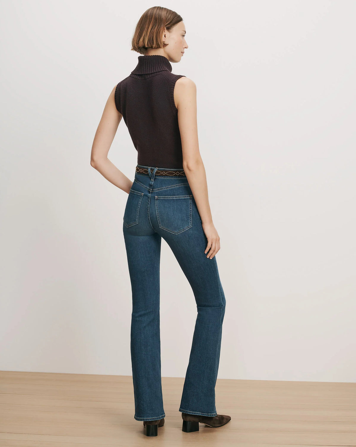 Mazzy Cashmere Shell in Dark Eggplant