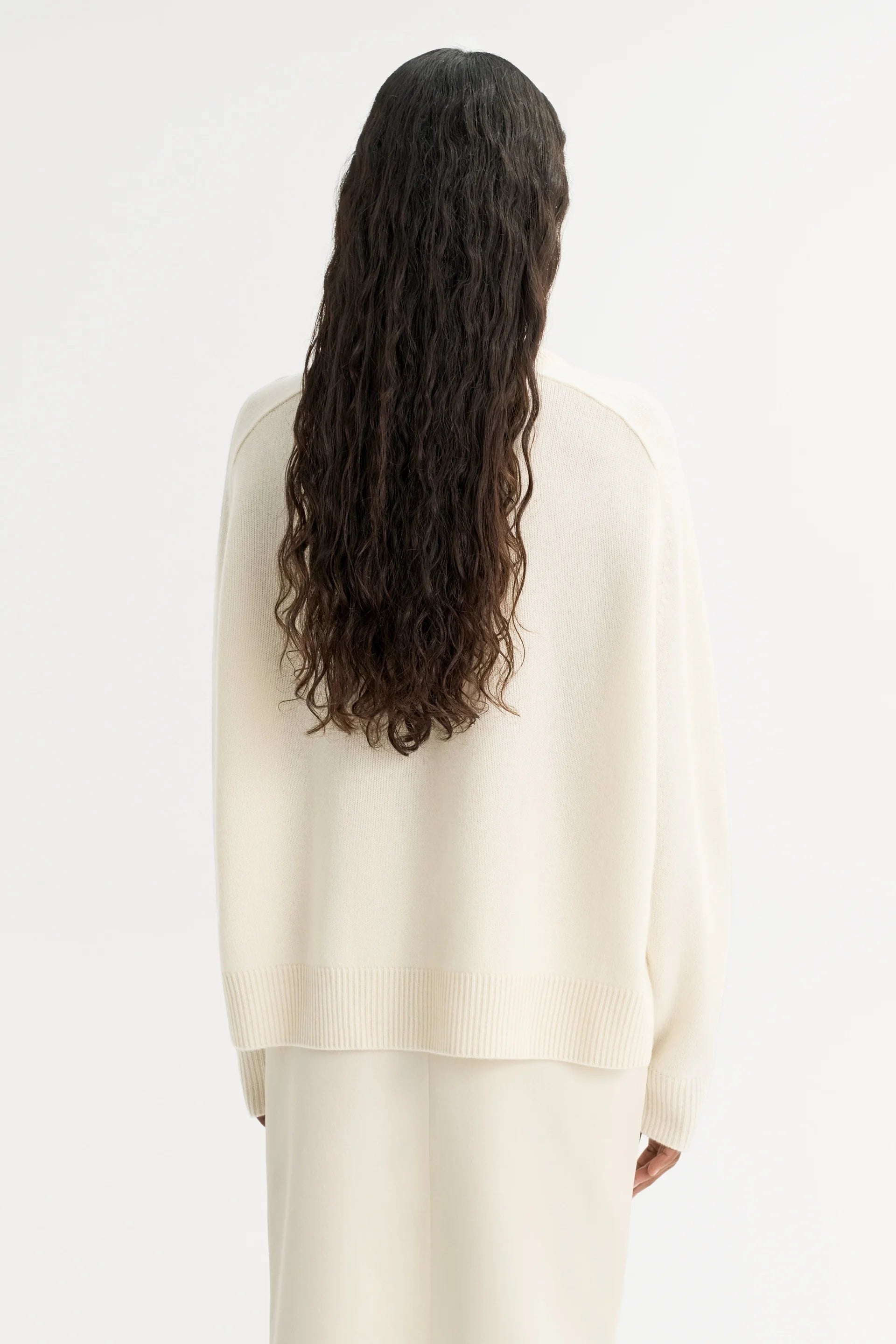 Boyfriend Crewneck in Feather White