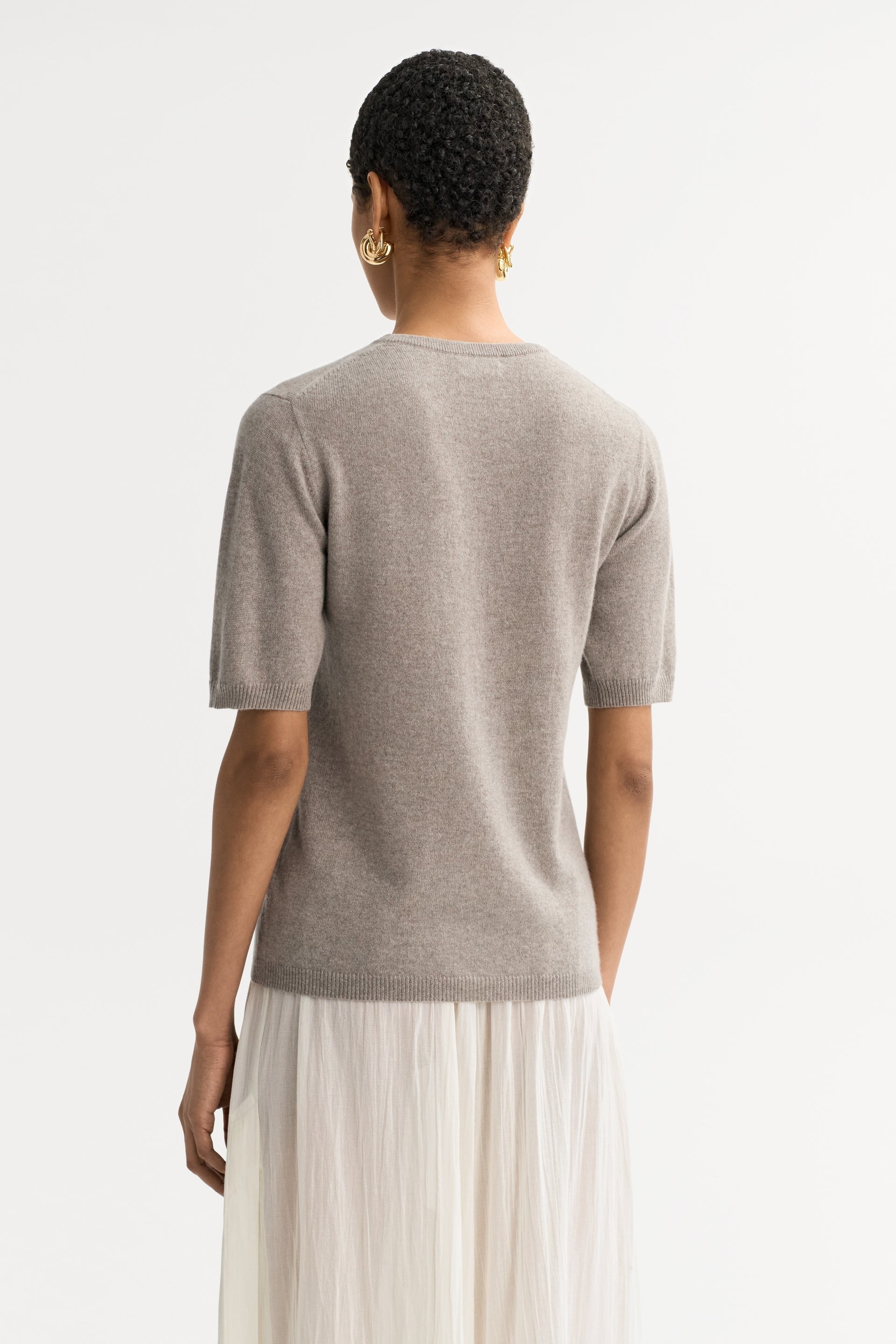 Short Sleeve Crewneck in Grey