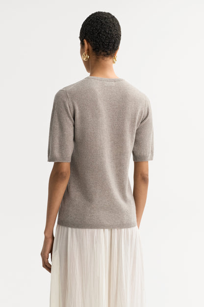 Short Sleeve Crewneck in Grey