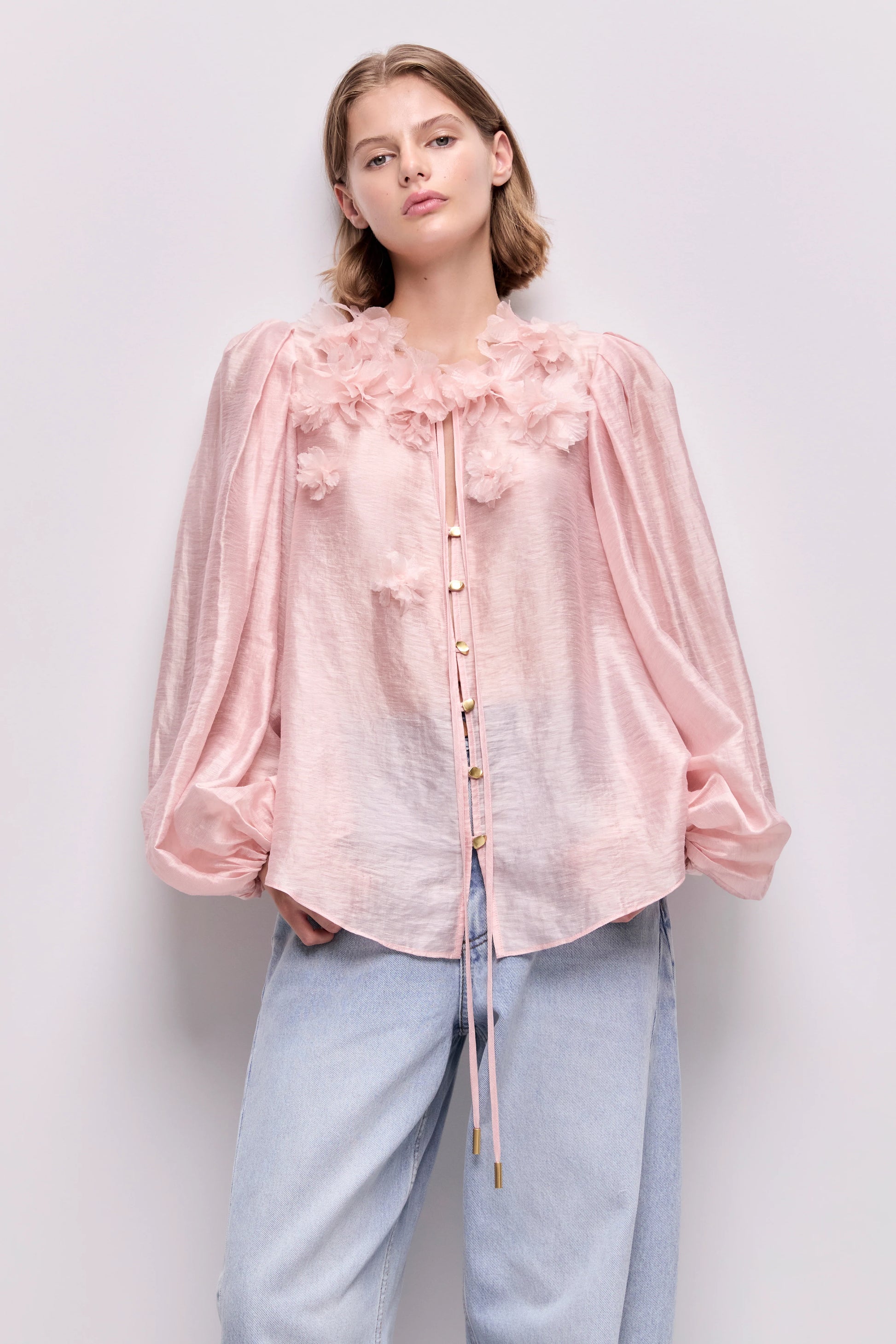 Demi Blouse in Tea Blossom