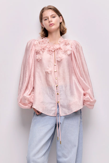 Demi Blouse in Tea Blossom