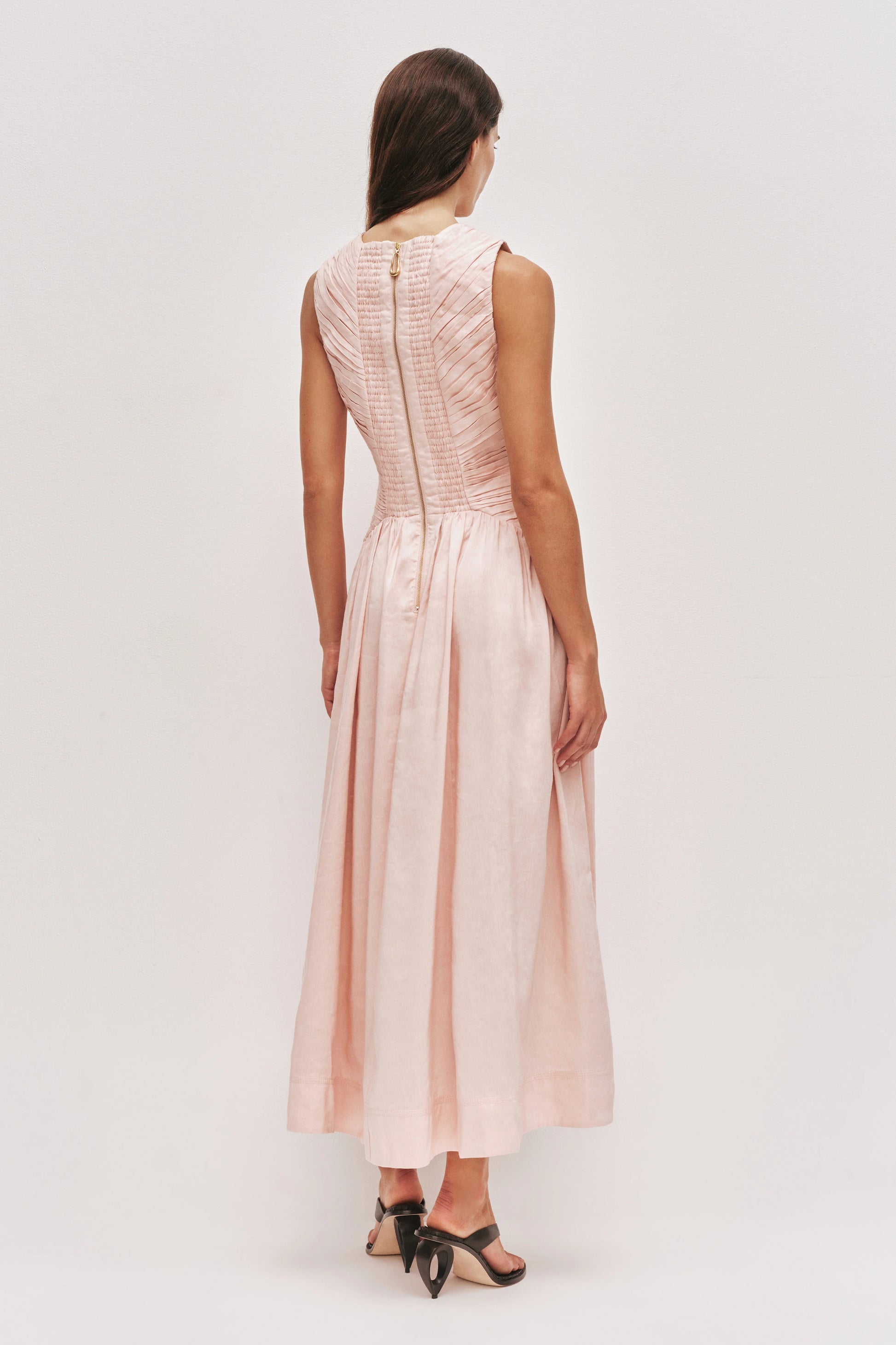 Medea Maxi Dress In Colour Tea Blossom Size 6 - Women’s Designer Dresses