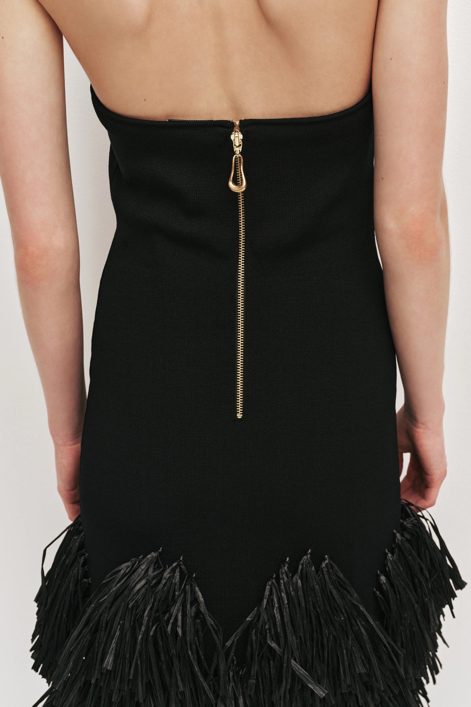 aje black raffia dress Aje Rushes Raffia Dress in Black Sz XS by Aje