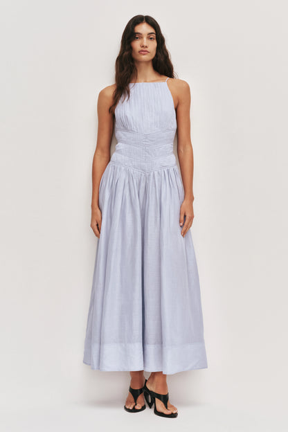 Helene Maxi Dress in French Blue