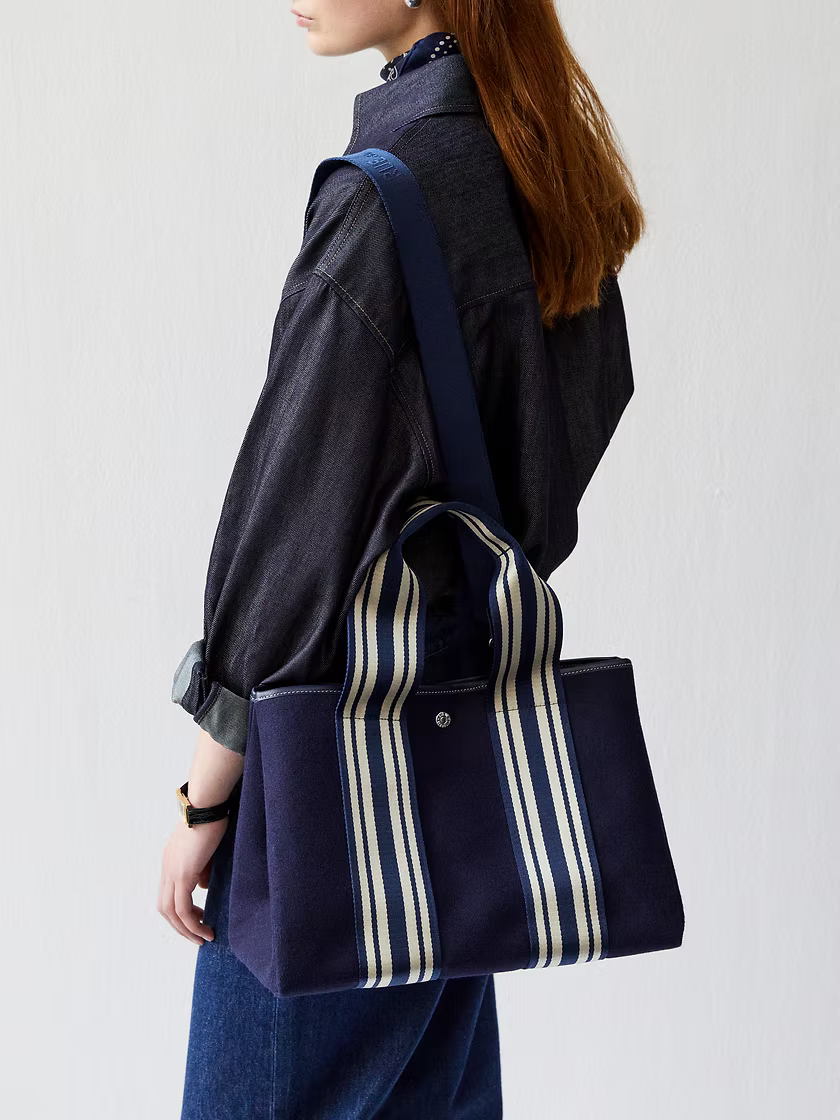 Traversée Navy Equestrian Flannel
