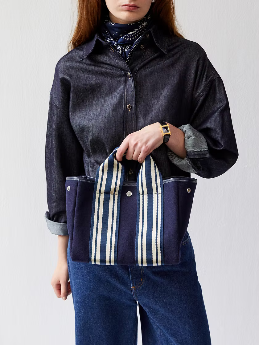 Traversée Navy Equestrian Flannel