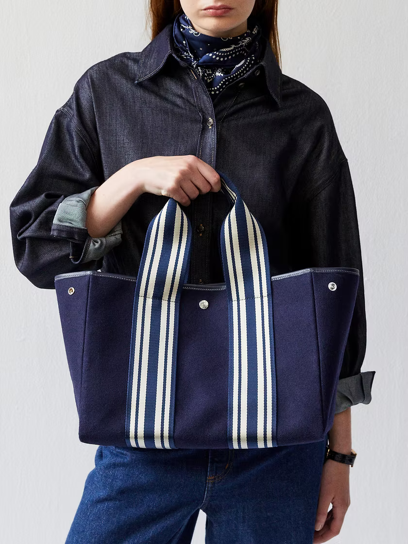 Traversée Navy Equestrian Flannel