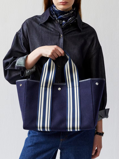 Traversée Navy Equestrian Flannel