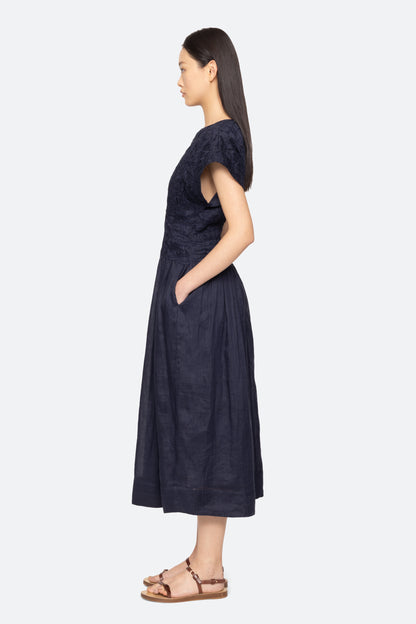 Imogen Dress in Navy